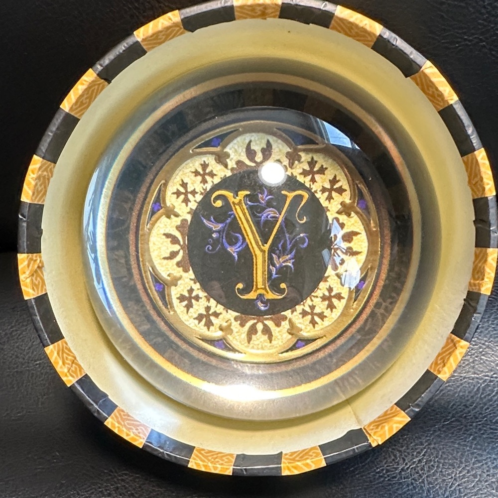 Monogram "Y" PS Punch Studio Crystal Initial Vintage Collectibble NIB